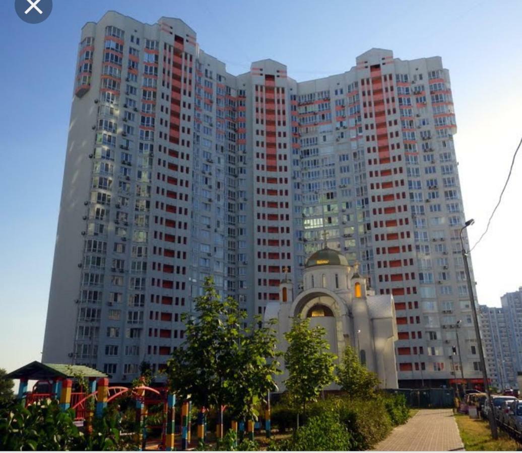 Panoramic View Lux Apartment On Metro Osokorky Kiev Exteriör bild